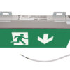 Fluchtwegschild nachleuchtend Standard Alu LED SENSO-EXIT Notausgangsbeleuchtung, Wand/Deckenbefestigung – Bild 2
