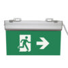 Fluchtwegschild nachleuchtend Standard Alu LED SENSO-EXIT Notausgangsbeleuchtung, Wand/Deckenbefestigung